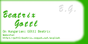 beatrix gottl business card